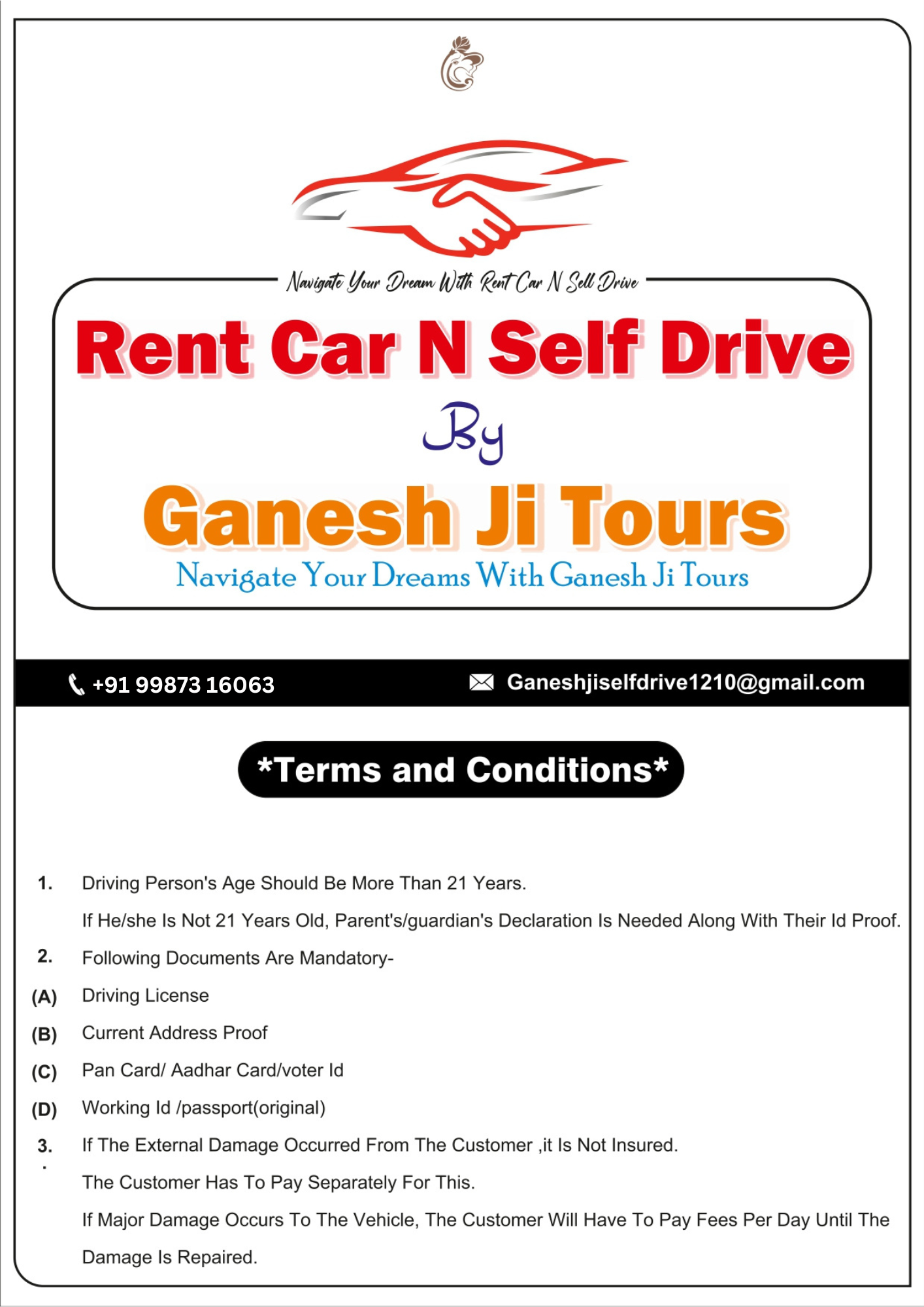 Rent Car N Self Drive By Ganesh Ji Tours | Car Rental Service | Mumbai